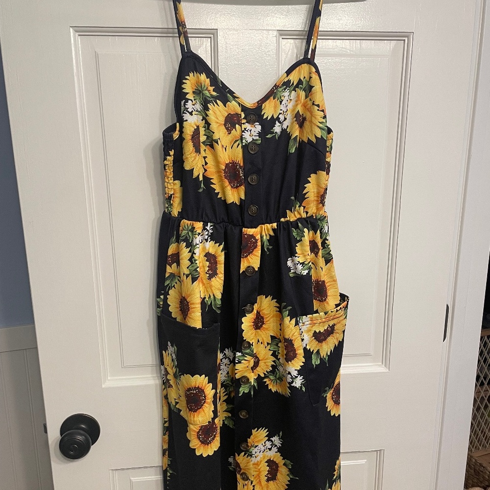 Midi Sunflower Sundress